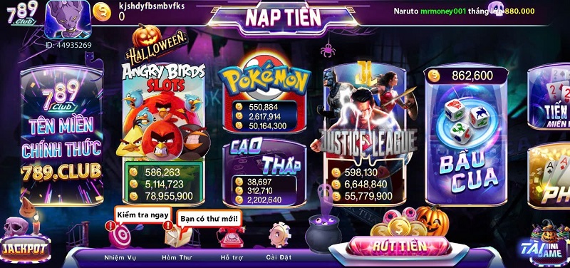 xoá tài khoản 789Club